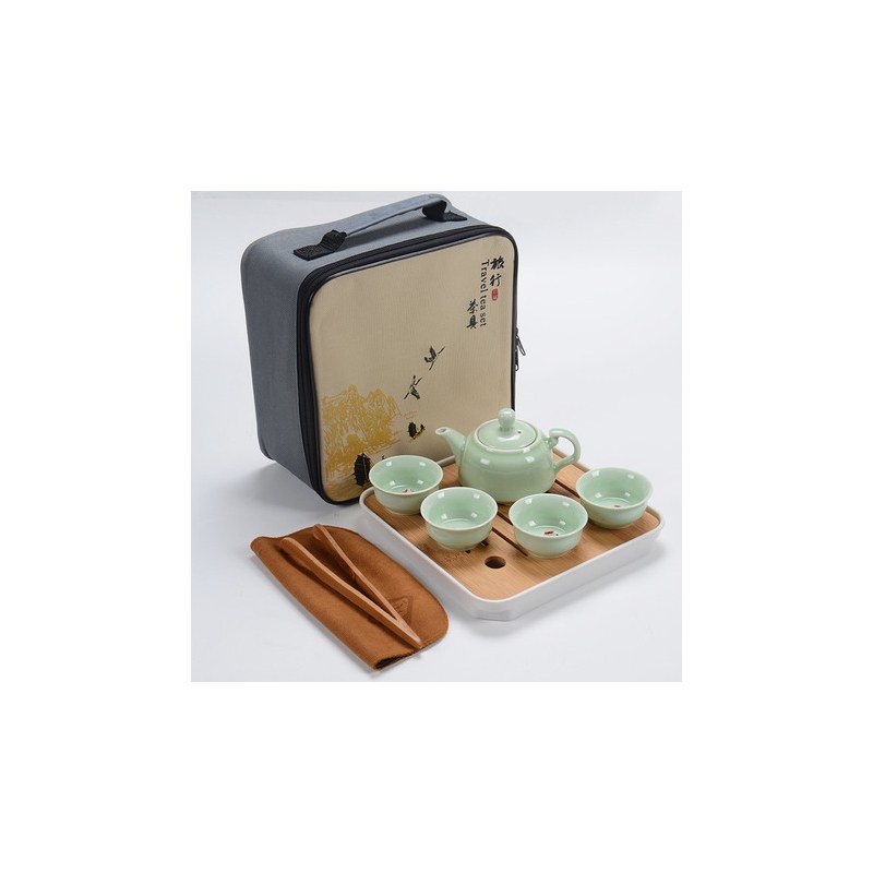 旅行茶具套装 收纳包 一壶二杯